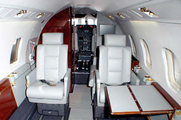 Чартерный рейс на самолёте Learjet 55