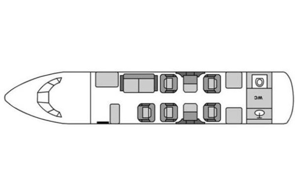 Чартерный рейс на самолёте Learjet 60